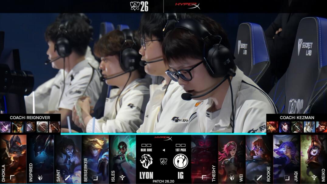 hjc888黄金城 IG vs LYON 手感火热 IG能否继续强势